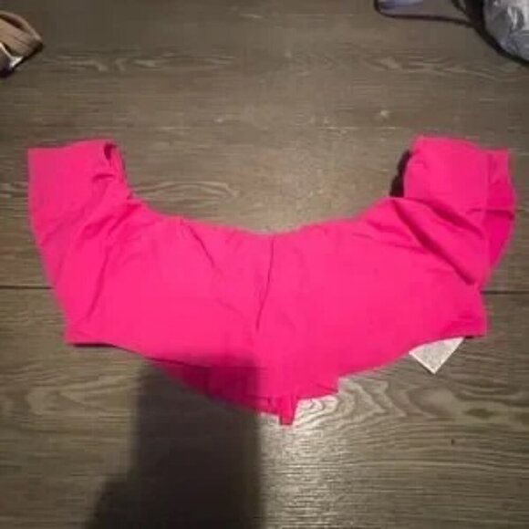 Trina Turk Bikini Top 6 Monaco Off The Shoulder Ruffle Swim NWOT - Picture 3 of 7